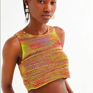 Urban Outfitters Multi Color Knit Crop Large